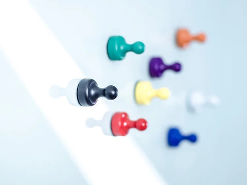 Small bottle neck magnets in variety of colours